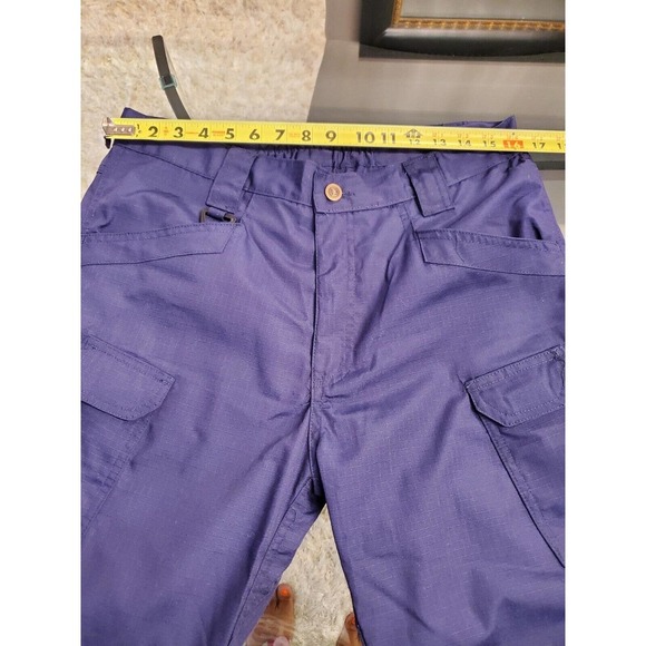 Women's Polyester Zipper Mid Rise Straight Legs Military Cargo Pant L - Picture 9 of 11